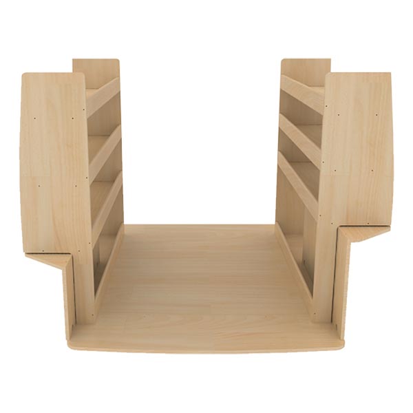 Equipamiento interior madera Optimum Pro en contrachapado bruto équipement pour utilitaire Peugeot Bipper 2008 