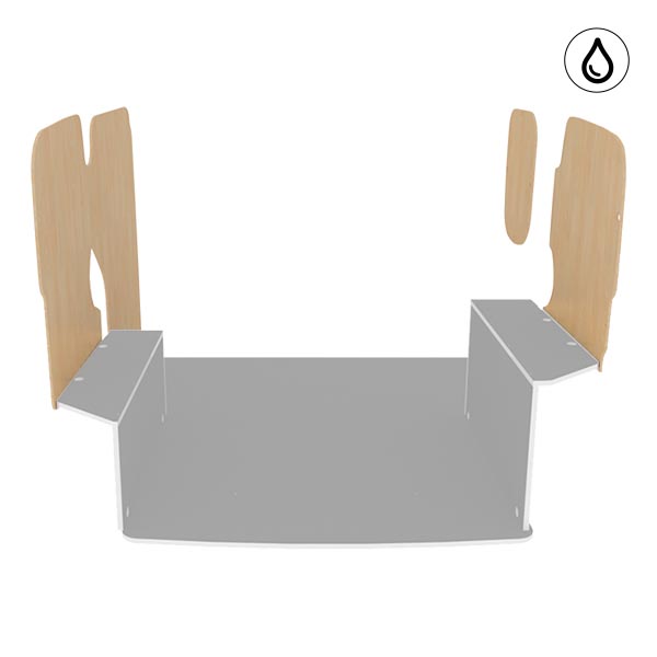 Paneles laterales de contrachapado barnizado équipement pour utilitaire Peugeot Bipper 2008 