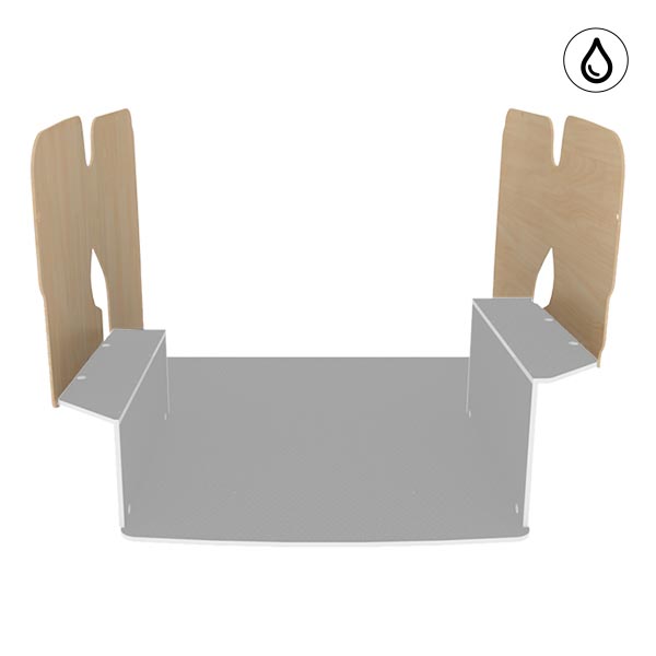 Paneles laterales de contrachapado barnizado équipement pour utilitaire Peugeot Bipper 2008 