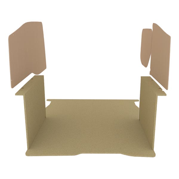 Panelado de madera Essential aglomerado + MDF / Puertas traseras incluidas équipement pour utilitaire Peugeot Partner II 2008 