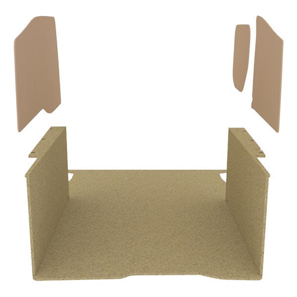 Panelado de madera Essential aglomerado + MDF / Puertas traseras incluidas équipement pour utilitaire Peugeot Partner II 2008 