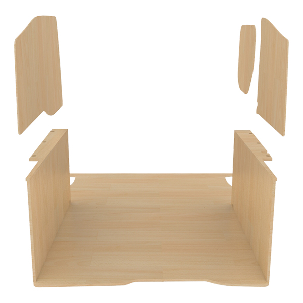 Panelado de madera Pro en contrachapado bruto équipement pour utilitaire Peugeot Partner II 2008 