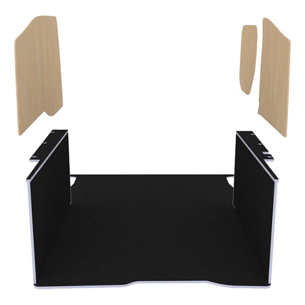 Panelado de madera Premium en contrachapado antideslizante équipement pour utilitaire Peugeot Partner II 2008 