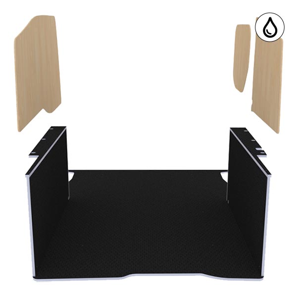 Panelado de madera Excellencia en contrachapado antideslizante + barnizado équipement pour utilitaire Peugeot Partner II 2008 