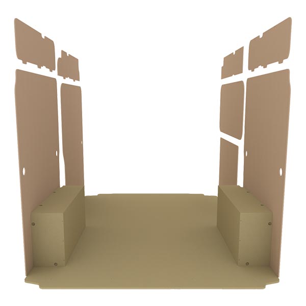 Panelado de madera Essential aglomerado + MDF / Puertas traseras incluidas équipement pour utilitaire Opel MoVano C 2021 