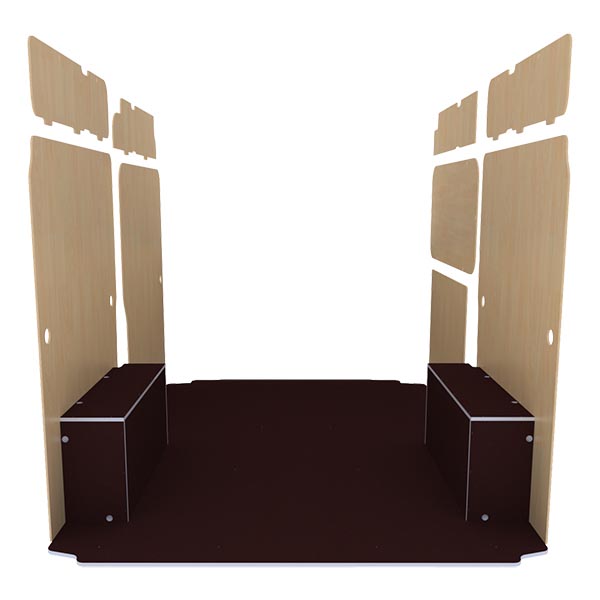 Panelado de madera Premium en contrachapado antideslizante équipement pour utilitaire Opel MoVano C 2021 