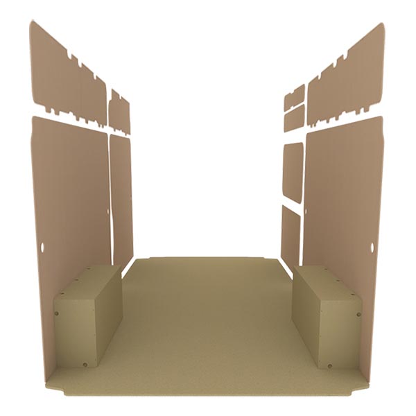 Panelado de madera Essential aglomerado + MDF / Puertas traseras incluidas équipement pour utilitaire Opel MoVano C 2021 