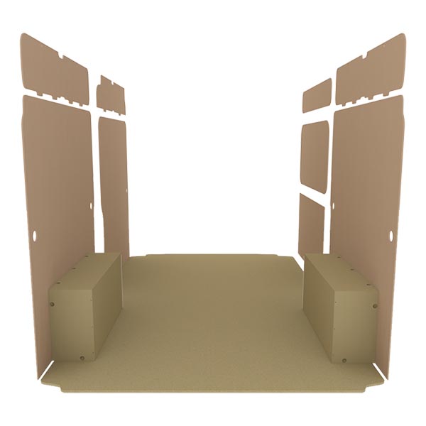 Panelado de madera Essential aglomerado + MDF / Puertas traseras incluidas équipement pour utilitaire Opel MoVano C 2021 