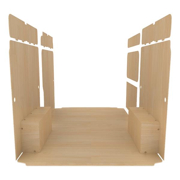 Panelado de madera Pro en contrachapado bruto équipement pour utilitaire Opel MoVano C 2021 