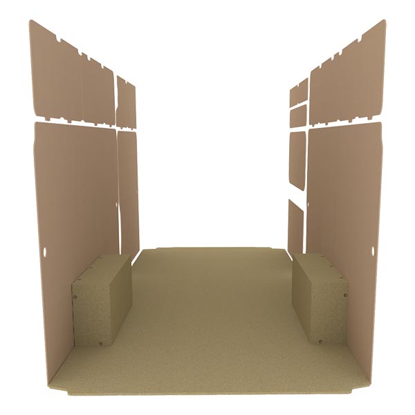 Panelado de madera Essential aglomerado + MDF / Puertas traseras incluidas équipement pour utilitaire Opel MoVano C 2021 