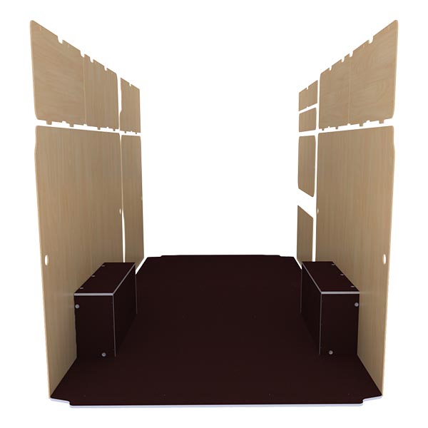 Panelado de madera Premium en contrachapado antideslizante équipement pour utilitaire Opel MoVano C 2021 