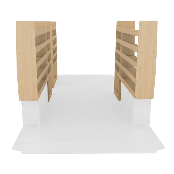 Pack de estanterías de madera équipement pour utilitaire Opel MoVano C 2021 