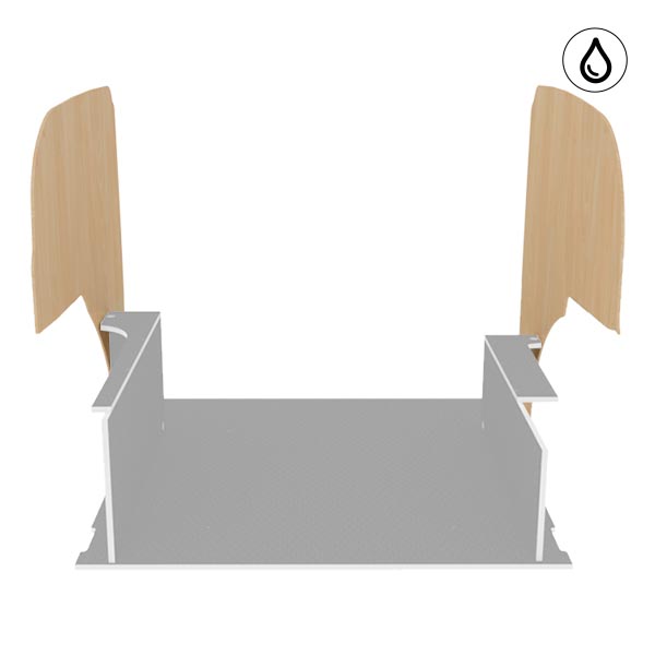 Paneles laterales de contrachapado barnizado équipement pour utilitaire Renault Kangoo II 2008 