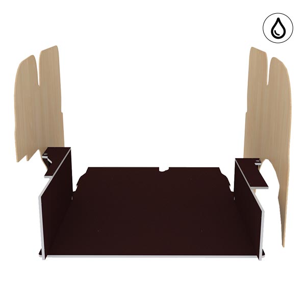 Panelado de madera Excellencia en contrachapado antideslizante + barnizado équipement pour utilitaire Renault Kangoo II 2008 