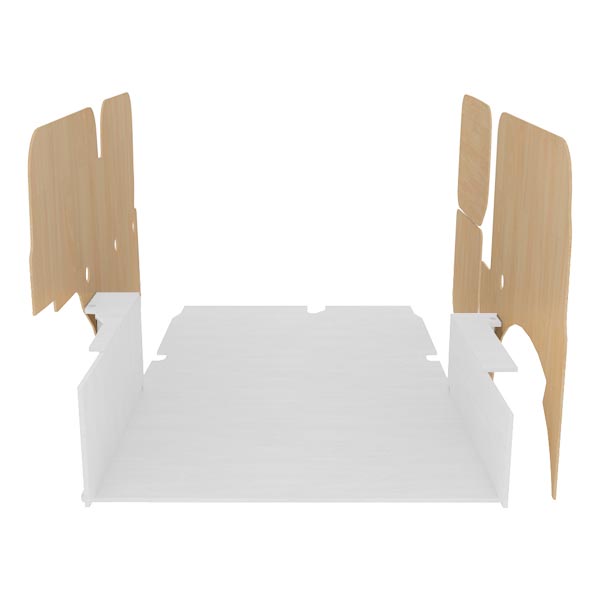 Paneles laterales de contrachapado en bruto équipement pour utilitaire Renault Kangoo II 2008 