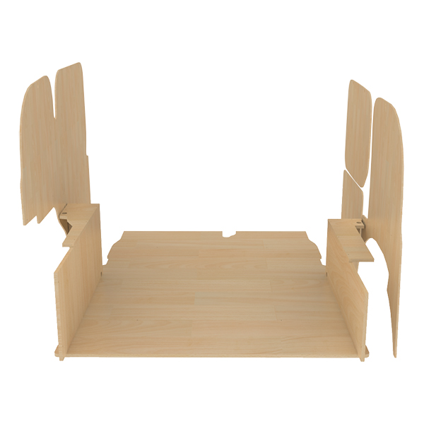 Panelado de madera Pro en contrachapado bruto équipement pour utilitaire Renault Kangoo II 2008 