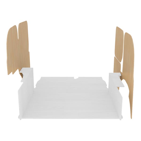 Paneles laterales de contrachapado en bruto équipement pour utilitaire Renault Kangoo II 2008 