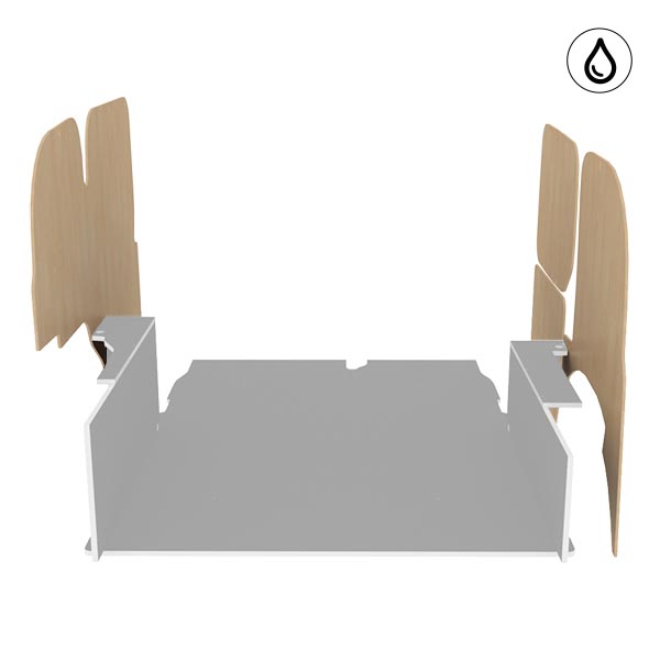 Paneles laterales de contrachapado barnizado équipement pour utilitaire Renault Kangoo II 2008 