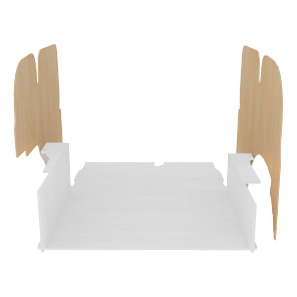 Paneles laterales de contrachapado en bruto équipement pour utilitaire Renault Kangoo II 2008 