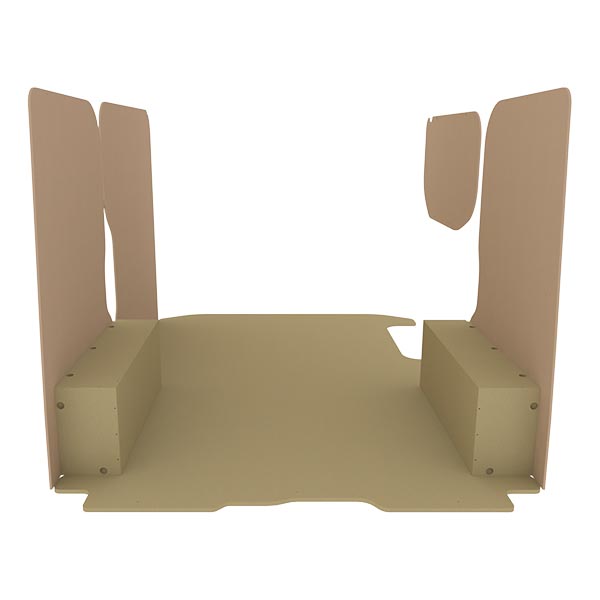 Panelado de madera Essential aglomerado + MDF / Puertas traseras incluidas équipement pour utilitaire Nissan Primastar 2000 