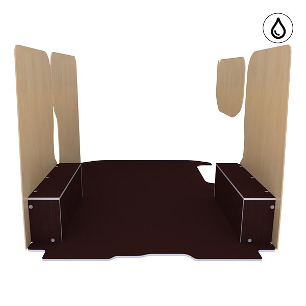 Panelado de madera Excellencia en contrachapado antideslizante + barnizado équipement pour utilitaire Nissan Primastar 2000 
