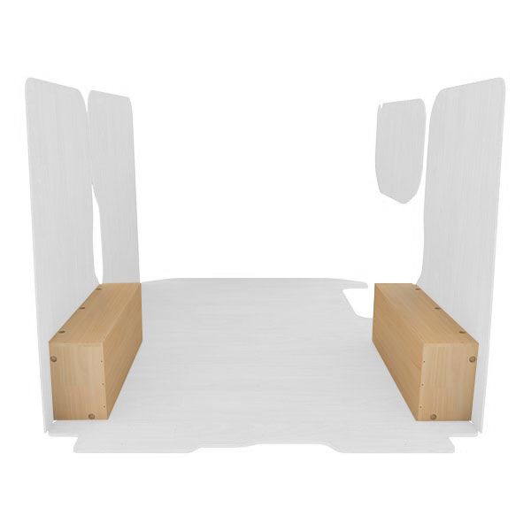 Cubre pasos de rueda de contrachapado en bruto équipement pour utilitaire Nissan Primastar 2000 