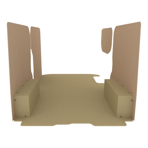 Panelado de madera Essential aglomerado + MDF / Puertas traseras incluidas équipement pour utilitaire Nissan Primastar 2000 