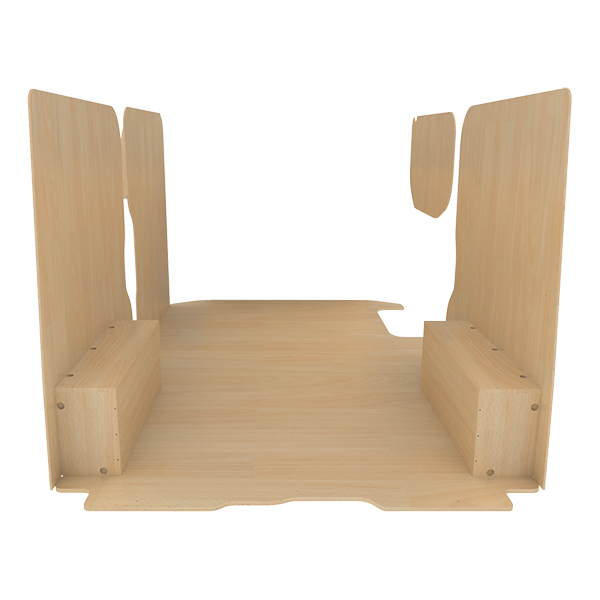 Panelado de madera Pro en contrachapado bruto équipement pour utilitaire Nissan Primastar 2000 