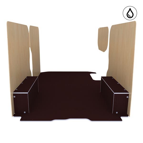 Panelado de madera Excellencia en contrachapado antideslizante + barnizado équipement pour utilitaire Nissan Primastar 2000 