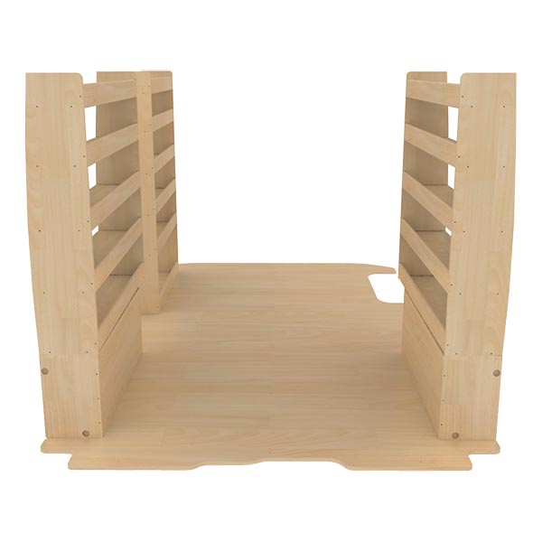 Equipamiento interior madera Optimum Pro en contrachapado bruto équipement pour utilitaire Nissan Primastar 2000 