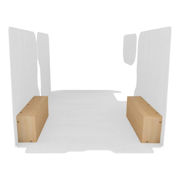 Cubre pasos de rueda de contrachapado en bruto équipement pour utilitaire Nissan Primastar 2000 