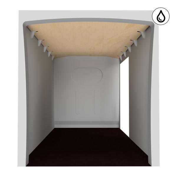 Image Plafond contreplaqué vernis