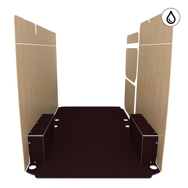 Panelado de madera Excellencia en contrachapado antideslizante + barnizado équipement pour utilitaire Mercedes Sprinter III 2018 