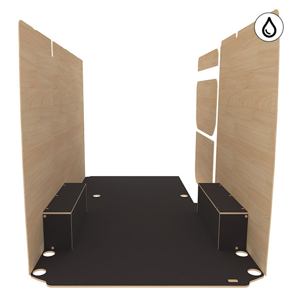 Panelado de madera Excellencia en contrachapado antideslizante + barnizado équipement pour utilitaire Mercedes Sprinter III 2018 