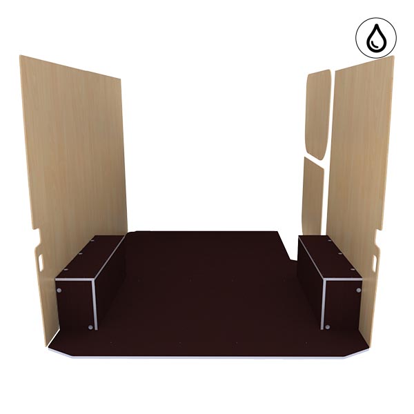 Panelado de madera Excellencia en contrachapado antideslizante + barnizado équipement pour utilitaire Mercedes Sprinter II 2006 