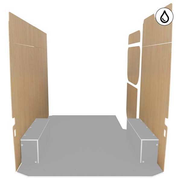 Paneles laterales de contrachapado barnizado équipement pour utilitaire Mercedes Sprinter II 2006 