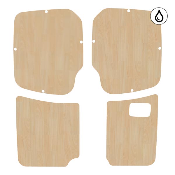 Puertas traseras de contrachapado barnizado équipement pour utilitaire Mercedes Sprinter II 2006 