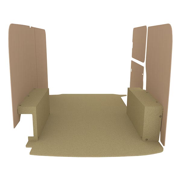 Panelado de madera Essential aglomerado + MDF / Puertas traseras incluidas équipement pour utilitaire Volkswagen Transporter 61 