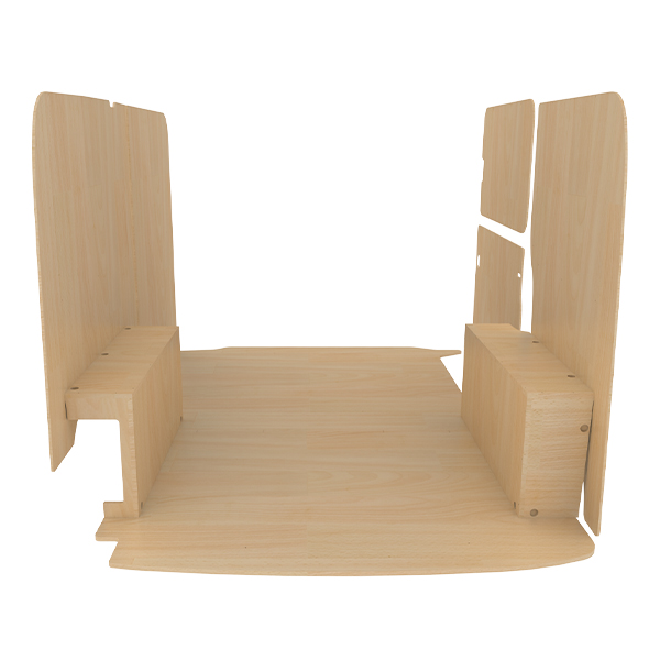 Panelado de madera Pro en contrachapado bruto équipement pour utilitaire Volkswagen Transporter 61 