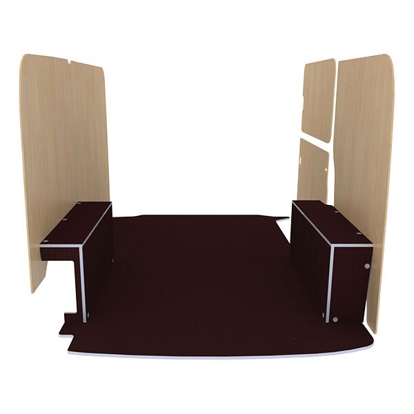 Panelado de madera Premium en contrachapado antideslizante équipement pour utilitaire Volkswagen Transporter 61 