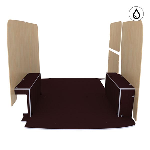 Panelado de madera Excellencia en contrachapado antideslizante + barnizado équipement pour utilitaire Volkswagen Transporter 61 