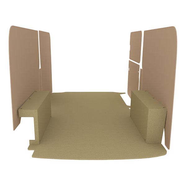 Panelado de madera Essential aglomerado + MDF / Puertas traseras incluidas équipement pour utilitaire Volkswagen Transporter 61 