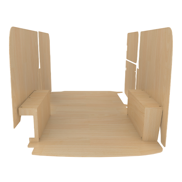 Panelado de madera Pro en contrachapado bruto équipement pour utilitaire Volkswagen Transporter 61 