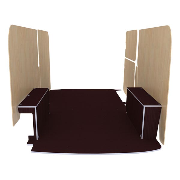 Panelado de madera Premium en contrachapado antideslizante équipement pour utilitaire Volkswagen Transporter 61 