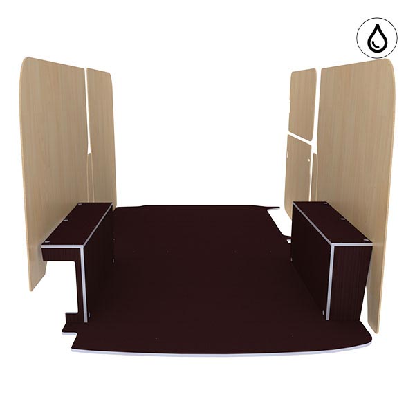 Panelado de madera Excellencia en contrachapado antideslizante + barnizado équipement pour utilitaire Volkswagen Transporter 61 