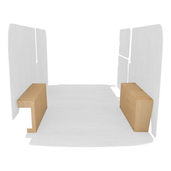 Cubre pasos de rueda de contrachapado en bruto équipement pour utilitaire Volkswagen Transporter 61 