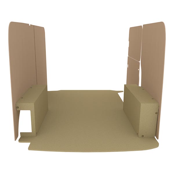 Panelado de madera Essential aglomerado + MDF / Puertas traseras incluidas équipement pour utilitaire Volkswagen Transporter 5 