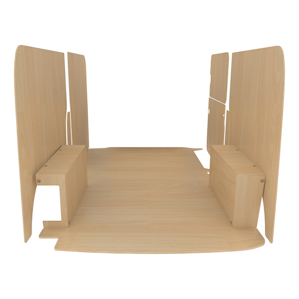Panelado de madera Pro en contrachapado bruto équipement pour utilitaire Volkswagen Transporter 5 