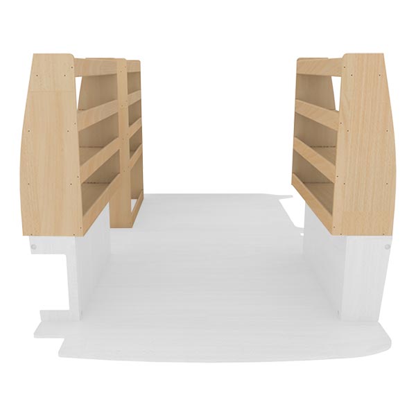 Pack de estanterías de madera équipement pour utilitaire Volkswagen Transporter 5 