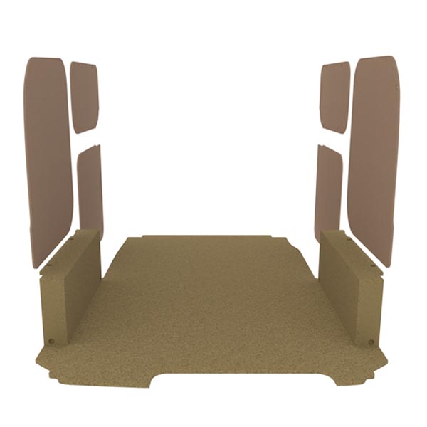 Panelado de madera Essential aglomerado + MDF / Puertas traseras incluidas équipement pour utilitaire Nissan NV200 2009 